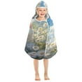 thumbnail image 7 of BZSMCE Towels Kids Hooded Beach Towel White Cat Among Daisies Pool Bath Towel Soft, 7 of 7
