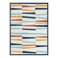 thumbnail image 3 of Unique Loom Belize Outdoor Collection Area Rug - Lamanai (7' x 10' Rectangle Ivory/Navy Blue), 3 of 7