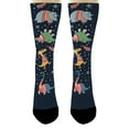 thumbnail image 4 of ThisWear Fun Christmas Socks Cute Dinosaurs in Ugly Sweaters Secret Santa Socks 12-Pairs Novelty Crew Socks, 4 of 5