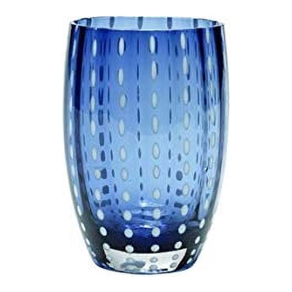 Zafferano Beverage Glasses Perle Blue Set of 6 (Grey Blue)