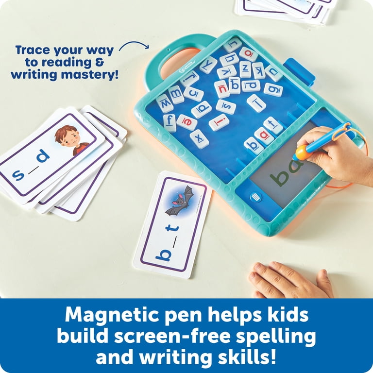 Magnetic Word Builder Puzzle Board with Letter Tiles photo 4