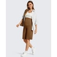 thumbnail image 4 of G4Free BareFeel Maternity Bermuda Shorts Over The Belly Loose Wide Leg Pregnancy Shorts Casual Work, 4 of 8