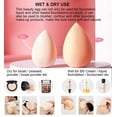 thumbnail image 3 of Makeup Sponge Blender Set – Soft Beauty Sponges for Foundation, Concealer & Cream – Latex-Free, Reusable, Flawless Blending – 4pcs – Cosmetic Sponges for All Skin Type, 3 of 11
