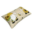 thumbnail image 3 of Naloa Gnomes Bees And Sunflowers Pillowcase, Throw Pillowcase, Wrinkle-Free, Stain-Resistant with Hidden Zipper for Bedroom Sofa - 16"x24", 3 of 9