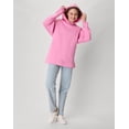 thumbnail image 5 of Hanes EcoSmart Women's Fleece Hoodie Spirited Pink S, 5 of 7