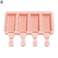 thumbnail image 2 of 3D DIY Silicone Ice Cream Mold Handmade Eco-Friendly Popsicle Mold Mousse Dessert Freezer Juice Ice Cube Tray Barrel Maker Mould, 4 Grids, 2 of 8