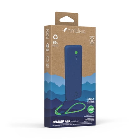 Nimble Chargeur Portable Champ Pro 20.000 mAh Nebula Bleu Foncé