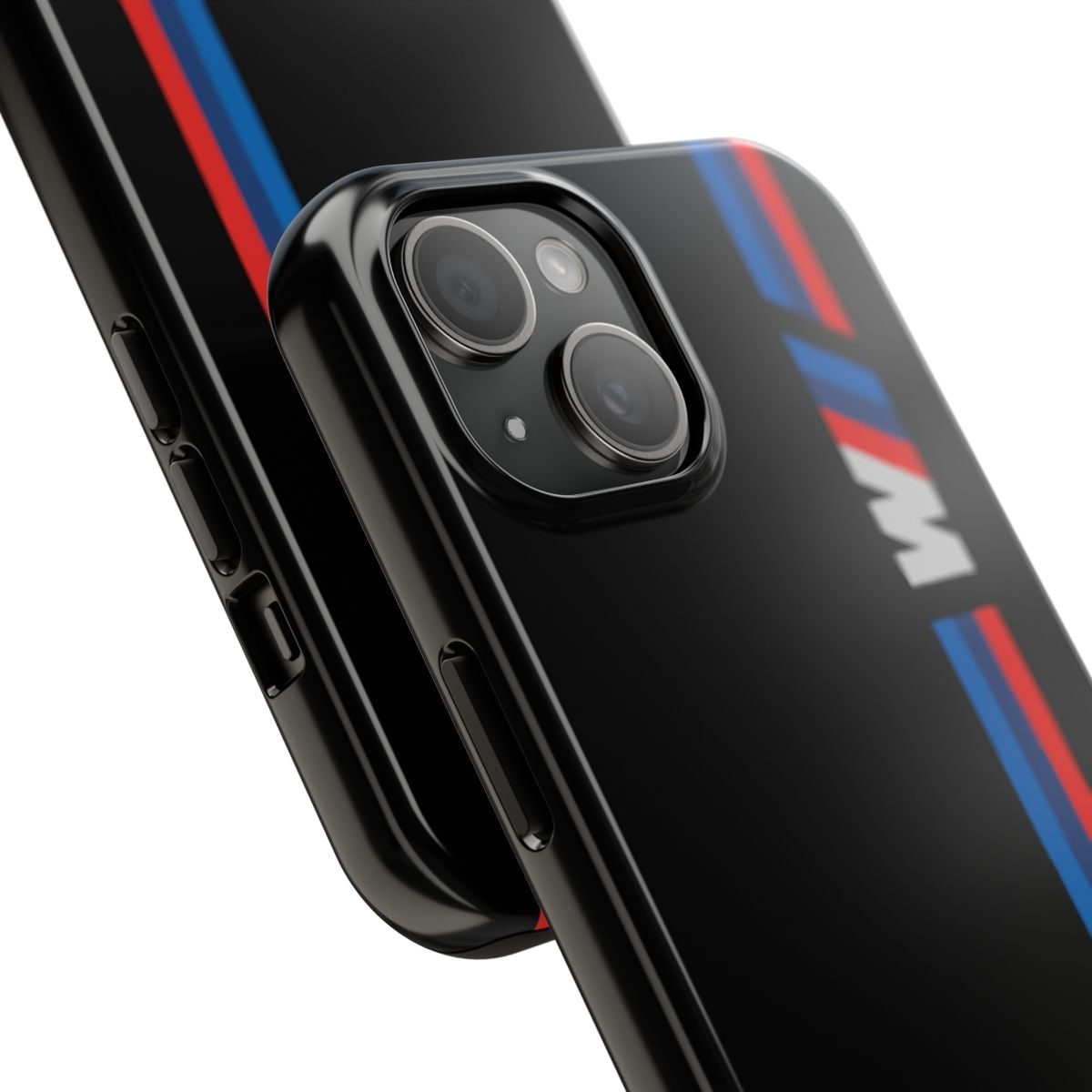 iPhone Tough Case - M Performance TriColor Stripe Design BMW Racing Car V - iPhone 15