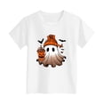 thumbnail image 4 of Toddler Girls Graphic Tee Short Sleeve Neck T-Shirt Halloween White 3-4 Years, 4 of 5