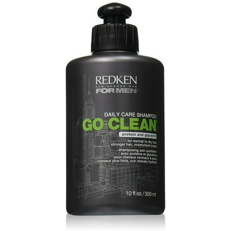 - 2 Pack - Redken For Men Go Clean Daily Shampoo, 10 oz