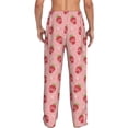 thumbnail image 3 of Goofa Strawberries Printed Soft Pajama Pants for Men, Wide Leg Comfy Casual Lounge Yoga Pants-Large, 3 of 9