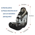 thumbnail image 5 of Pofeuu Elegant Swans Black Background Print Automotive Car Seat Covers Flat Cloth Full Set Seat Covers,Car Seat Covers front seats for Cars Trucks and SUVs-2 PCS, 5 of 9