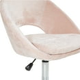 thumbnail image 6 of Milo Height Adjustable Home Office Chair in Micro-Fiber Blush Pink Velvet, 6 of 6