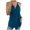 Blue, variant on RYRJJ Women's Deep V Neck Sleeveless Tank Tops Dressy Casual Halter Vest Blouses Lightweight Flowy Summer Tee Shirts with Pocket(White,S)