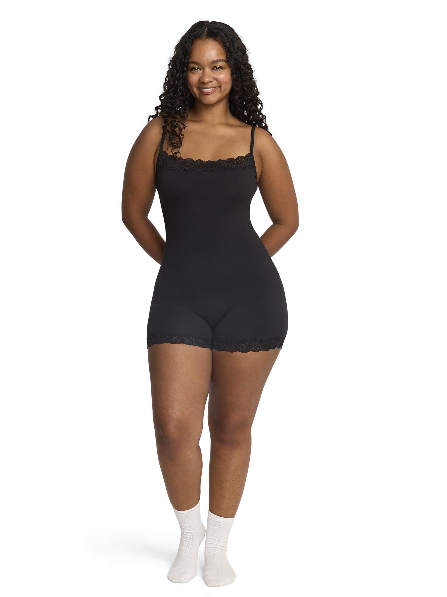 Mills by Millie Bobby Brown Women's Lacy Cotton Romper, Sizes XS-XXXL