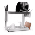 thumbnail image 2 of Escurridor de Trastes EKE Life Home de Lujo Aluminio 2 Niveles, 2 of 7