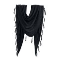 thumbnail image 2 of HuangHuanChen Shawl Wraps for Women Scarf Sweater Retro Solid Color Fringe Shawl Cardigan Cape Soft Knit Blanket Shoulder Tops Shawls and Wraps for Evening Dresses One Size, 2 of 7