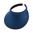 thumbnail image 2 of Sonducket Sombreros para el sol Protección Clip-On Gorras Visera de lino Ajustable Grandes aleros Parte vacía Color sólido Regalo deportivo Sombreros azul marino Sonducket AP010232-05, 2 of 6