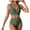 Army Green, variant on Women's Two Piece Bikini Set Sexy High Waisted Swimsuit for Beach Vacation Summer,Army Green,S