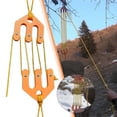 thumbnail image 2 of Torch 2 Sets Game and Gear Hoist, 3.4X3.4 inch Block and Tackle Pulley System, Portable Game Hoist with 3M Nylon Rope, Hunting Games Hoist for Backcountry and Solo Hunting, Orange, 2 of 9