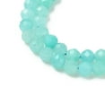 thumbnail image 3 of 2strands Natural Amazonite Beads Strands Grade A Faceted Round 4mm Hole: 0.5mm about 98pcs/strand 15.7 inch(40cm) Blue, 3 of 5