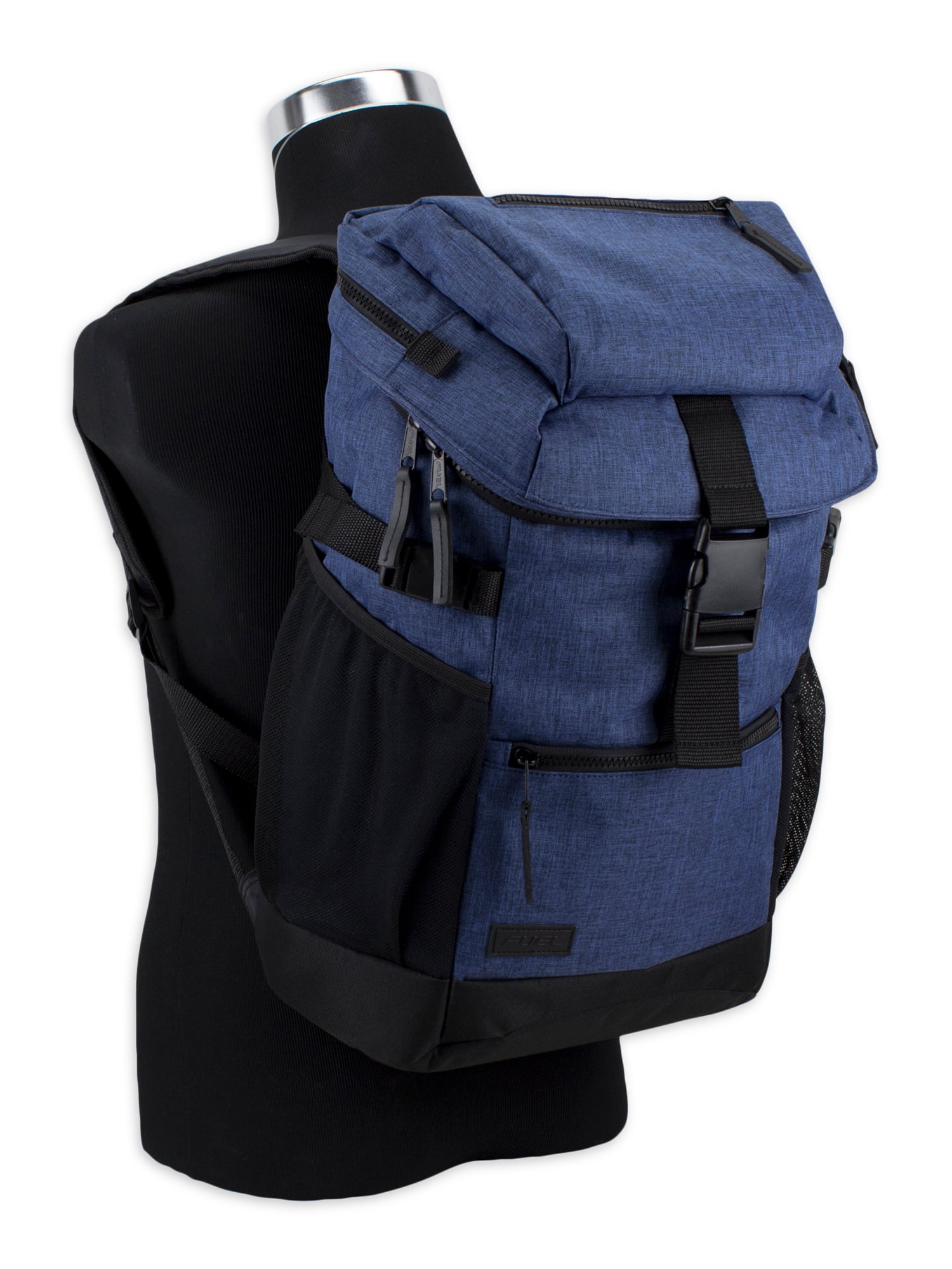 Fuel Unisex Barrier Backpack with Insulated Top Pocket, Blue