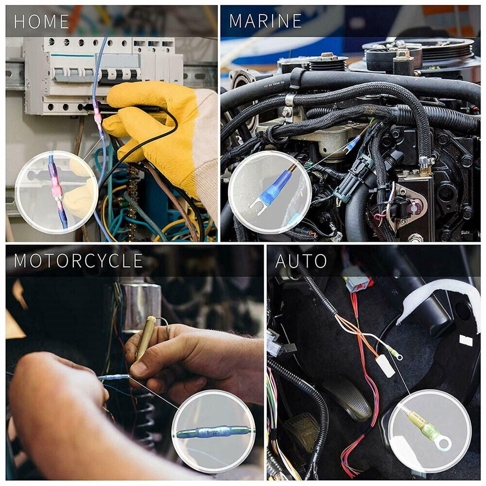 500x Heat Shrink Wire Connectors Electrical Crimp Marine Automotive Terminals US