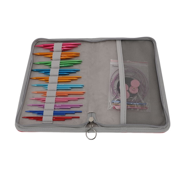 Juego De Agujas De Tejer Circulares, Resistentes, De Varios Tamaños, Desmontables, 10 Cm, 25 Cm, 65 Cm, 85 Cm, Juego De Agujas De Tejer Intercambiables Con Cable Para Sombreros