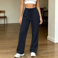 thumbnail image 7 of Yievot Women's Sweatpants High Waisted Drawstring Lounge Pants Straight Leg Comfy Relaxed Fit Joggers with Pockets, 7 of 7