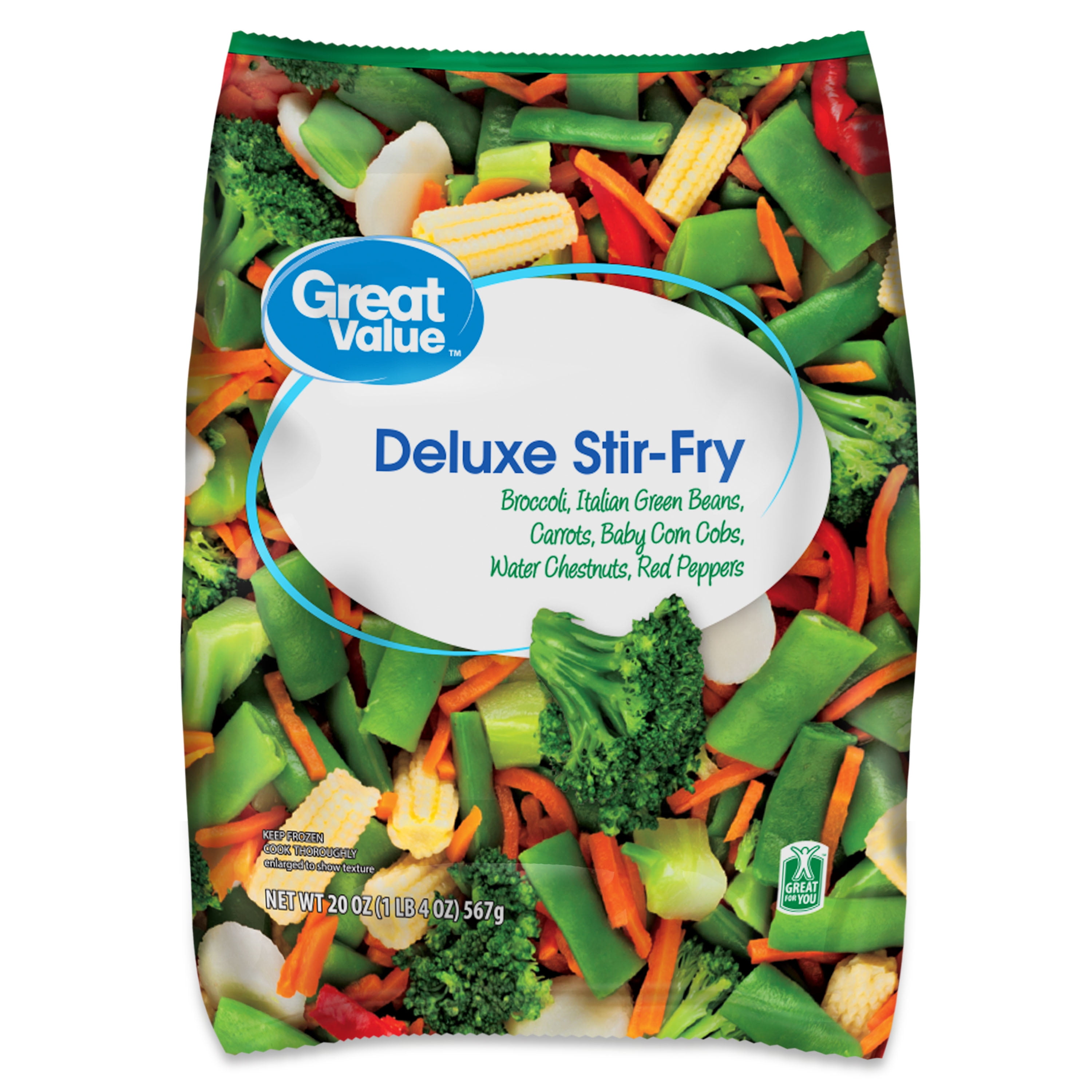 Great Value Deluxe Stir-Fry Vegetables, 20 oz (Frozen)