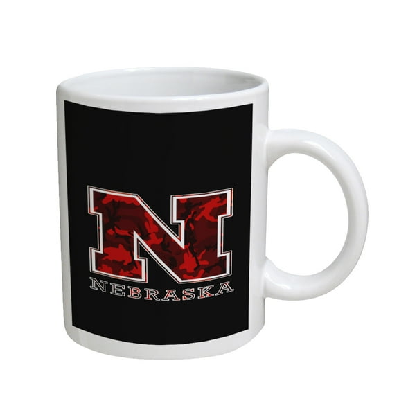 KuzmarK Coffee Cup Mug 11 Ounce -  Nebraska Red Camouflage