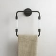 thumbnail image 2 of Verre Acrylic Square Towel Ring in Matte Black, 2 of 5
