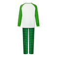 thumbnail image 6 of Fiomva Matching Christmas Pajamas for Family, Funny Holiday Cute Let It Snow Print Tops and Plaid Pants Xmas Sleepwear Pjs Set, 6 of 8