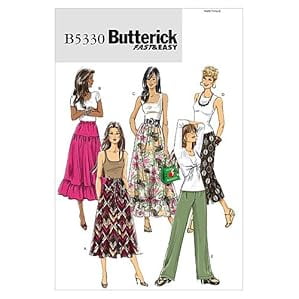 Butterick Pattern Misses' Skirt and Pants, BB (8, 10, 12, 14)