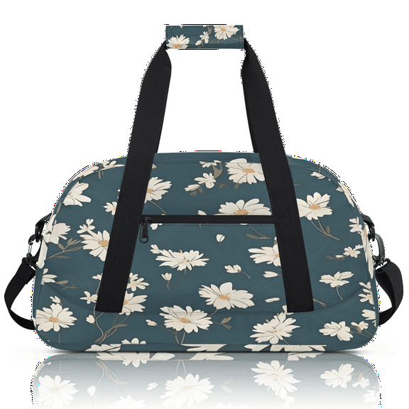 Herdesigns Daisy Sports Duffle Bag for Women & Men, Daisy Flower Gym Bag Dance Bag Overnight Bag Carry On Weekender Travel Bag