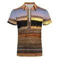 thumbnail image 4 of Timber Door with Window To Sunset And River Stock Men Zipper T-shirt Summer Casual Short Sleeve T-shirt Top, 4 of 7