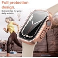 thumbnail image 5 of 4 Pack Bling Case Compatible for Apple Watch Series 3 2 1 42mm with Built-in Screen Protector, Full Protection Crystal Diamonds Bumper Protective Cover for iWatch 42mm Accessories Women, 5 of 5