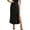Z203-Black, variant on Womens Skirts Summer Long Fashion Solid Color Stretchy Women's Flowy Handkerchief Hemline Midi Skirt