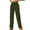 Army Green, variant on LYXSSBYX Cargo Pants Women Fashion Women's Spring/Summer Pocket Button Mid Waist Tight Pants