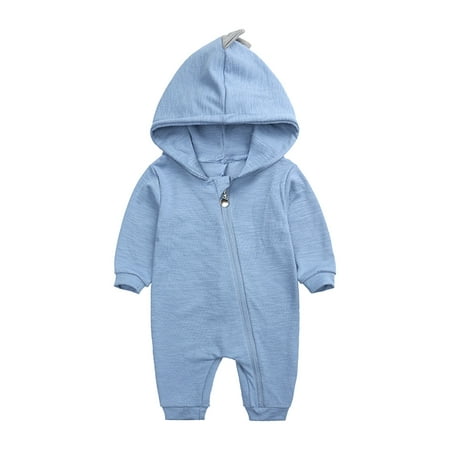 

JDEFEG Boys Summer Clothes Hooded Outfits Jumpsuit Girls Cartoon Clothing Baby Boys Romper Cute Romper Boys Romper&Jumpsuit Boy Romper Cotton Blue 90
