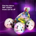 thumbnail image 1 of Ruiboury ABS Safe And Exquisite Craft Control Stunt Car Gift For Kids Lawns Remote Control Stunt Car RC Car graffiti, 1 of 6