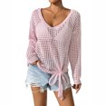 thumbnail image 2 of Neewe Women Summer Knit Vest Cap Sleeve Crochet Tops Hollow Out Cover Up Tank Top Pullover Beach Vacation Clothes, 2 of 8