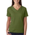 thumbnail image 2 of LAT Women's Ringspun V-Neck Jersey T-Shirt, 2 of 2