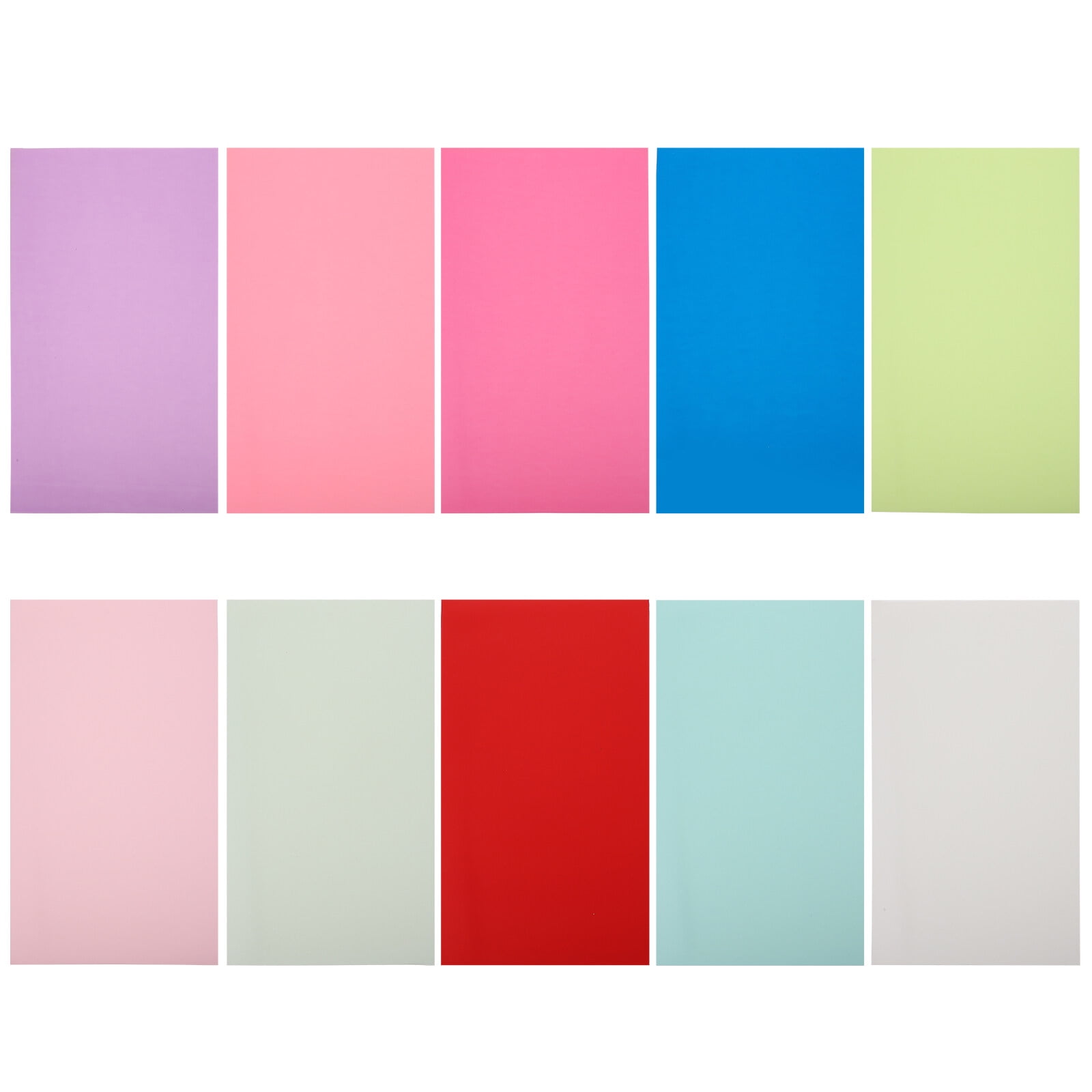 10pcs Frosted Jelly Faux Leather Sheets for DIY Sewing PU Leather