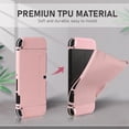 thumbnail image 4 of KOMI Switch OLED Case for Nintendo Switch OLED Model, Dockable Cover Soft TPU Protector Case for Switch OLED Grips & Console and Accessories with 2 Pcs Thumb Caps, Pink, 4 of 5