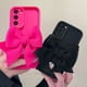 thumbnail image 2 of S 21 22 23 Cute 3D Bow Silicone Case On For Samsung Galaxy S23 S21 Fe S22 Plus Ultra Rose Red Girl Gift Soft Cover S23fe S21plus, 2 of 5