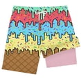 thumbnail image 4 of PRfgtbd Boys Swim Trunks Ice Cream Shorts With Compression Liner Casual Bathing Suit Elastic Waist Summer Beach Shorts For Kids Swimwear 9-10 Years, 4 of 4