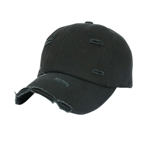 ZQUUVOU Unisex Classic Baseball Cap Low Hat Unconstructed Men Women Cotton Soft Adjustable Size Black