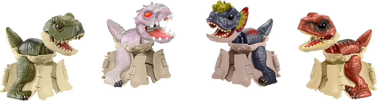 Jurassic World Survival Instincts Hidden Hatchers Transforming Figure 4-Pack