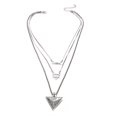 thumbnail image 5 of AYYUFE Three Layers Boho Turquoise Triangle Clavicle Chain Necklace Women, 5 of 7